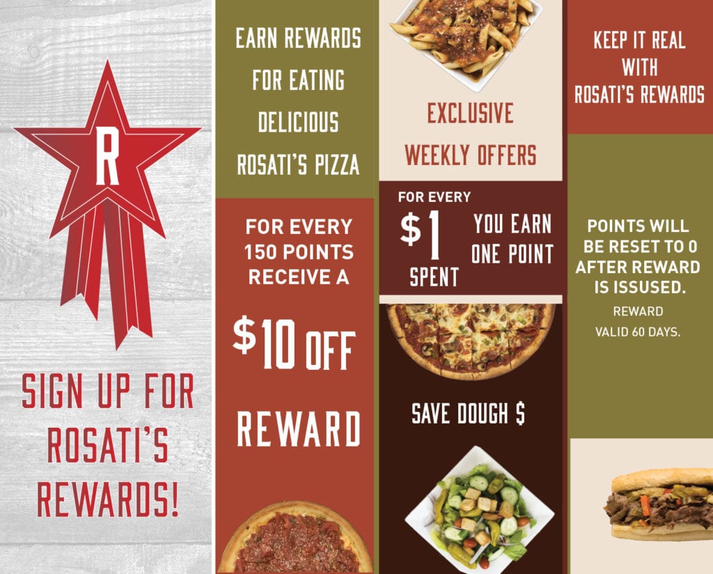 Sign Up For Rosati's Rewards!